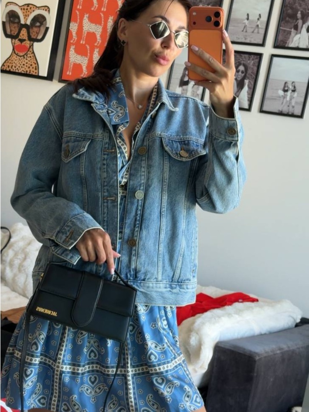 Sandro Light Blue Denim Jacket